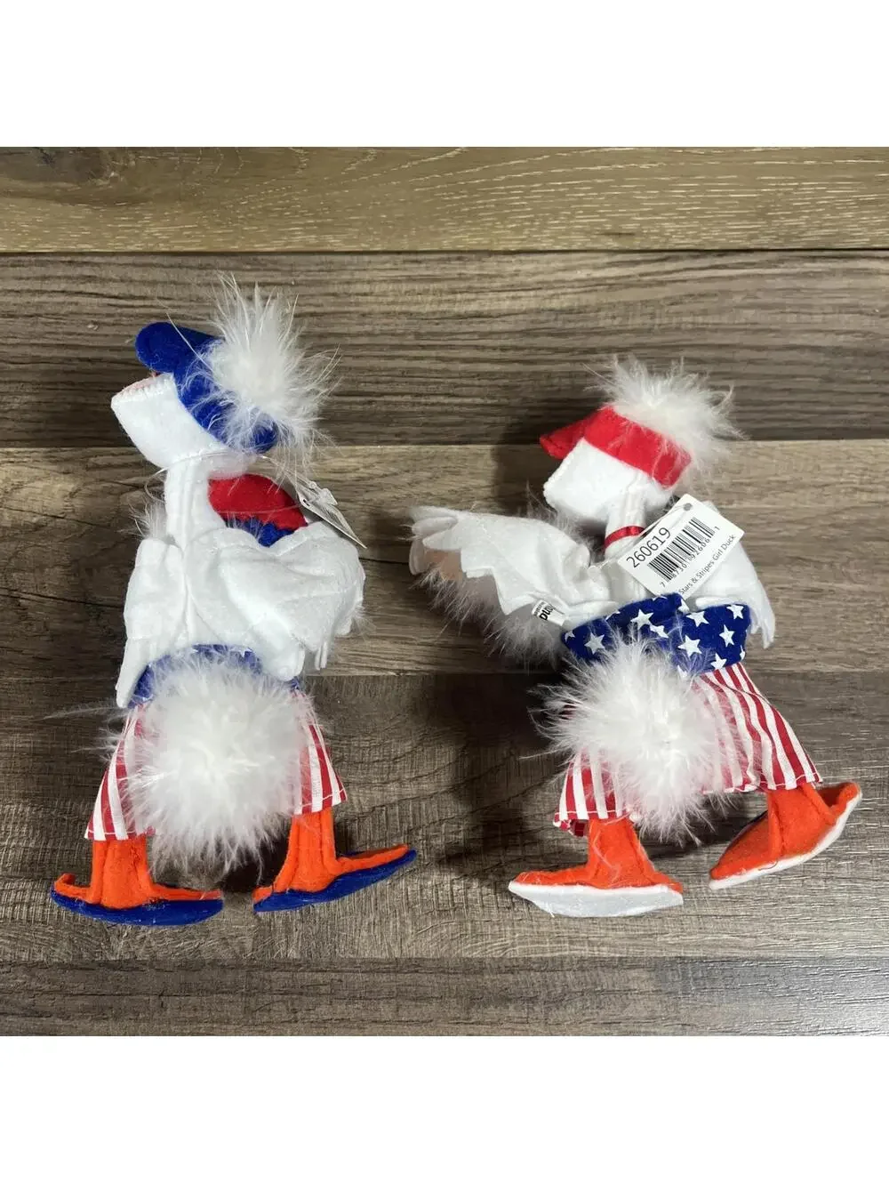 Annalee Stars and Stripes Girl & Boy Duck 6 Inch 2019 - Picture 2 of 5